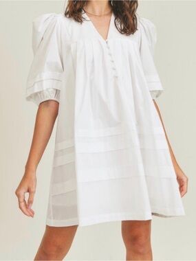 Mable Cotton puff sleeve dress